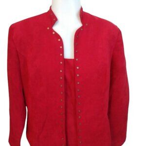 DRESS BARN 2-piece Suede Tank and Jacket